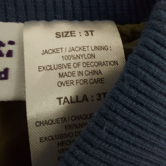 Blueberi Boulevard Jacket Size 3T Blue Bomber Pilot In Training - Picture 5 of 8